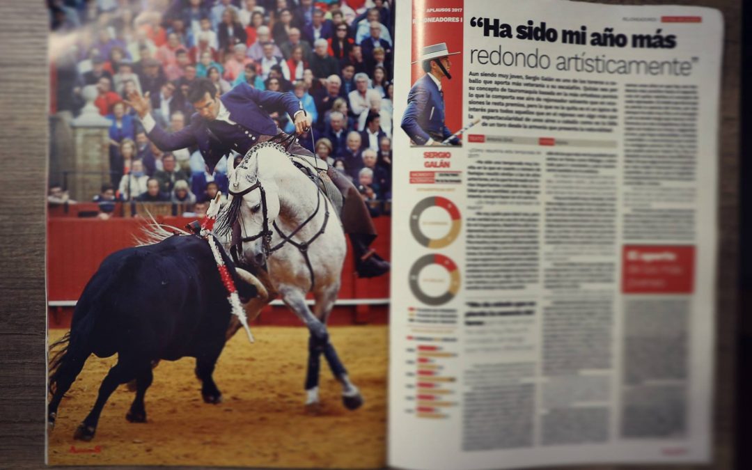Sergio Galán en la revista aplausos
